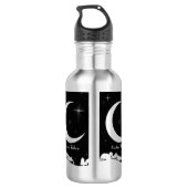 Bouteille d'eau de la lune portant le nom (Dos)