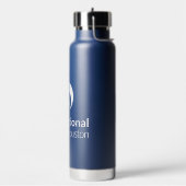 Bouteille d'eau de la Marine avec paille de pop-up (Gym)