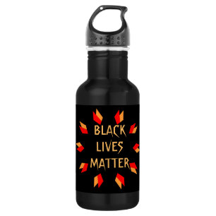 Bouteille d'eau de la matière Black Lives