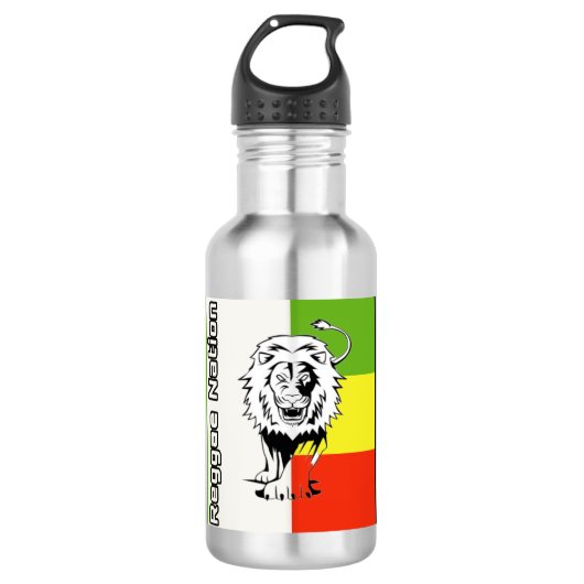 Bouteille d'eau de la nation Reggae (Devant)