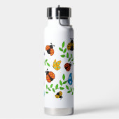 Bouteille d'eau de Lady Lovebug et papillons (Gym)