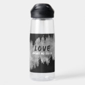 Bouteille d'eau de l'amour de l'unité inclusive (Arrière)