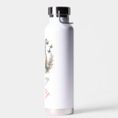 Bouteille d'eau de lapin floral (Gauche)