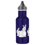 Bouteille d'eau de lapins blancs (Gauche)