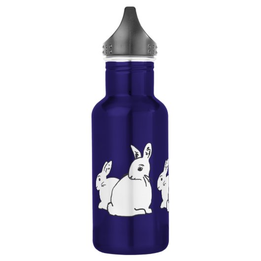 Bouteille d'eau de lapins blancs (Gauche)