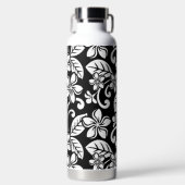 BOUTEILLE D'EAU DE L'ÎLE PLUMERIA (NOIRE) (Avant)
