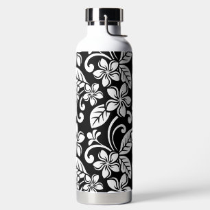 BOUTEILLE D'EAU DE L'ÎLE PLUMERIA (NOIRE)