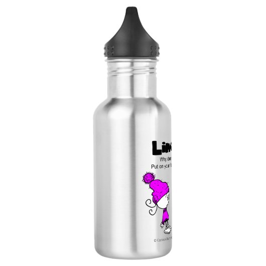 Bouteille d'eau de Linaloomp des studios de baril (Gauche)