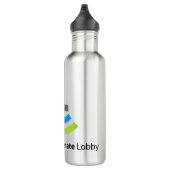 Bouteille d'eau de logo de CCL (24 onces), acier (Droite)
