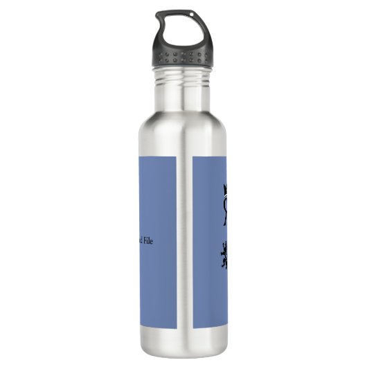 Bouteille d'eau de logo de rr (Dos)