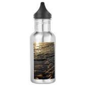 Bouteille d'eau de matinée de plage scintillante (Gauche)