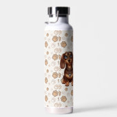 Bouteille D'eau De mignons amis dachshund (Plage)