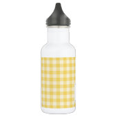 Bouteille d'eau de Monogramme En vichy jaune (Gauche)