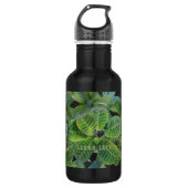 Bouteille d'eau de Motif de la Jungle Tropical (Devant)