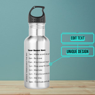 Bouteille d'eau de motivation