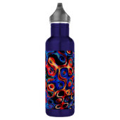 Bouteille d'eau de Neon Psychedelic Ripples (Droite)