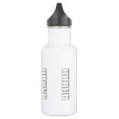 Bouteille d'eau de nom de table périodique Travis (Gauche)