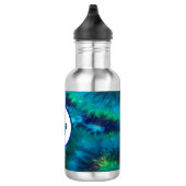 Bouteille d'eau de papillon Vert et bleu Cravate-t (Droite)