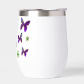 Bouteille d'eau de papillons violets (Gauche)