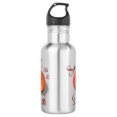 Bouteille d'eau de pêche (Devant)