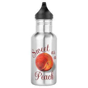 Bouteille d'eau de pêche