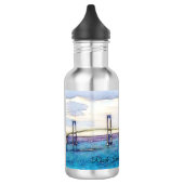 Bouteille d'eau de pont d'Île de Rhode Newport (Gauche)
