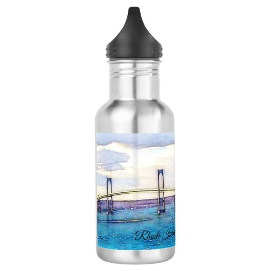 Bouteille d'eau de pont d'Île de Rhode Newport (Gauche)