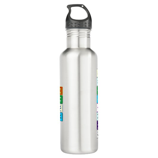 Bouteille d'eau de professeur de chimie (Dos)