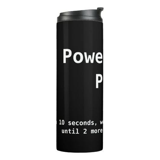 Bouteille d'eau de PZP (Tourné sur la gauche)