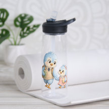 Bouteille d'eau de sport Frère Oiseau Mignon