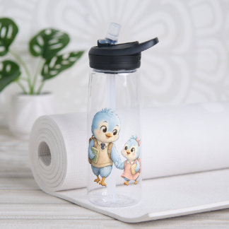 Bouteille d'eau de sport Frère Oiseau Mignon