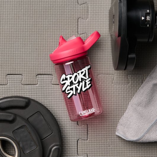 Bouteille d'eau de sport pour enfants - Amusants & (Salle de sport (pivoté))