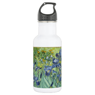 Bouteille D'eau De Van Gogh toujours la vie : Vase avec des iris