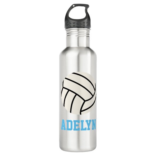 Bouteille d'eau de volley-ball personnalisée (Devant)