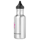 Bouteille d'eau de zen de coeur de Lotus d'acier (Droite)