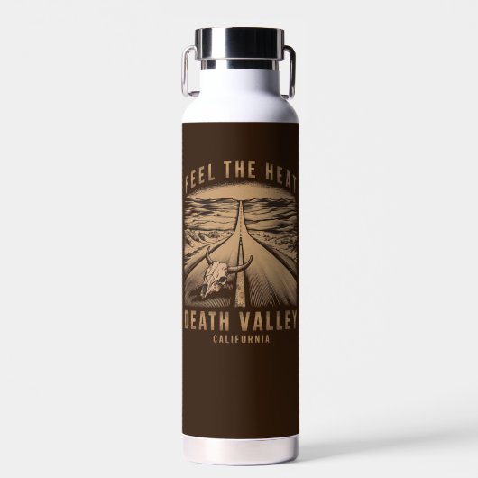 Bouteille D'eau Death Valley California Sentez La Chaleur (Avant)
