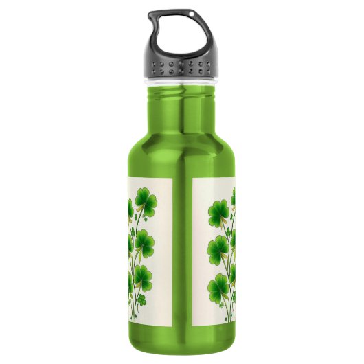 Bouteille D'eau Décoration shamrock (Dos)