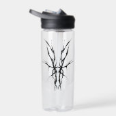 Bouteille D'eau Deer Skull Tribal Design pour les chasseurs de cer (Droite)