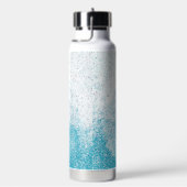 Bouteille D'eau Dégradé pailleté bleu et blanc (Évier)