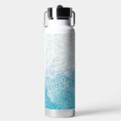 Bouteille D'eau Dégradé pailleté bleu et blanc (Salle de sport)