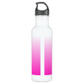 Bouteille D'eau dégradé personnalisé à deux tons foncé rose chaud (Dos)
