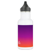 Bouteille D'eau dégradé violet, rose et orange foncé (Droite)