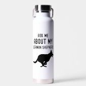 Bouteille D'eau Demandez-Moi Mon Berger Allemand (Avant)