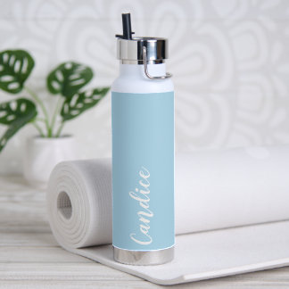 Bouteille D'eau Demoiselle d'honneur de mariage personnalisée bleu