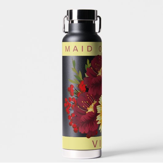 Bouteille D'eau Demoiselle d'honneur Fleur de soleil jaune joli No (Avant)