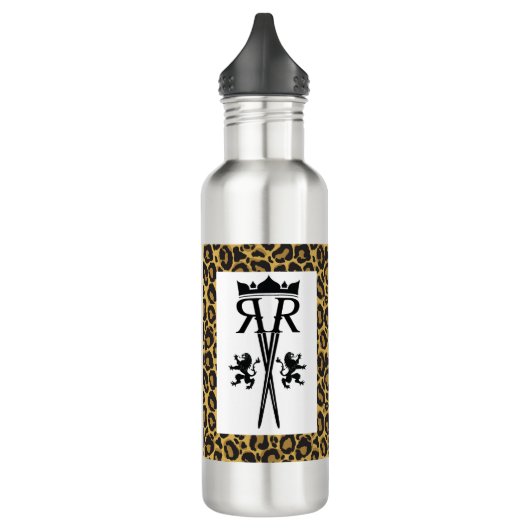 Bouteille d'eau d'empreinte de léopard (Gauche)