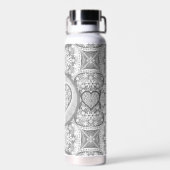 Bouteille D'eau Dentelle en céramique Gris (Arrière)