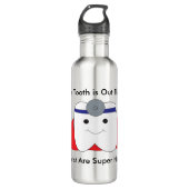 Bouteille D'eau Dentist Tooth Superhero Drôle (Devant)