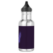 Bouteille D'eau Déplaisant Monogramme violet sur violet (Droite)