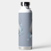 Bouteille D'eau Des flocons de neige de style Art nouveau. (Droite)